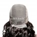 #1B Natural Black Double Drawn Bouncy Curl 13x4 Transparent Lace Full Frontal 300% Density Wig